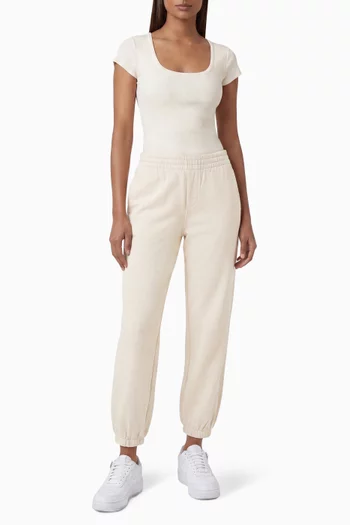 Drapey French Terry Cropped Sweatpants