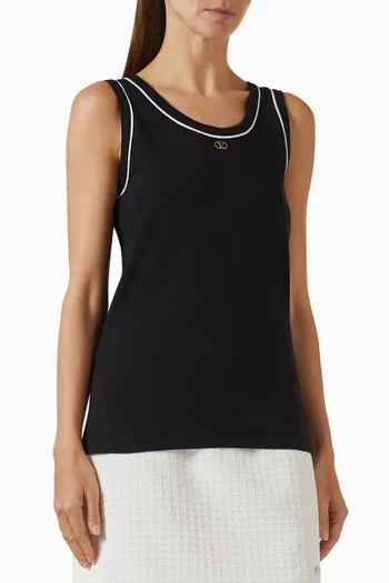 VLogo Vest in Cotton