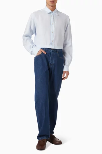 VGold Straight-leg Jeans in Cotton-denim