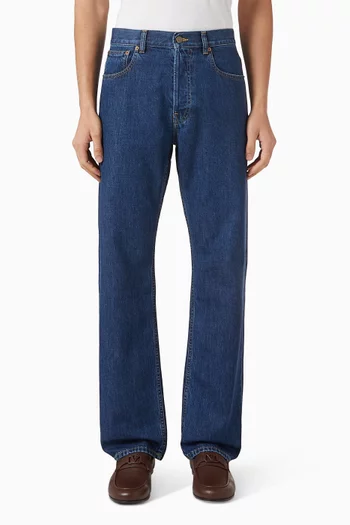 VGold Straight-leg Jeans in Cotton-denim