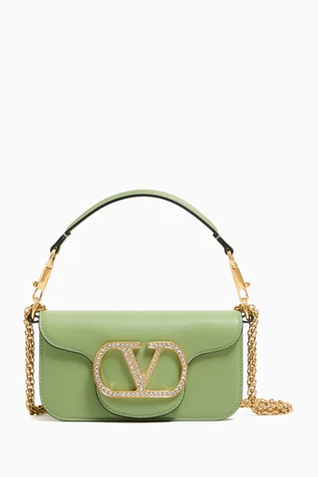 Small Locò Jewel Shoulder Bag in Leather