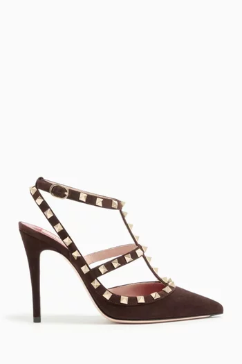 Rockstud 100 Pumps in Suede