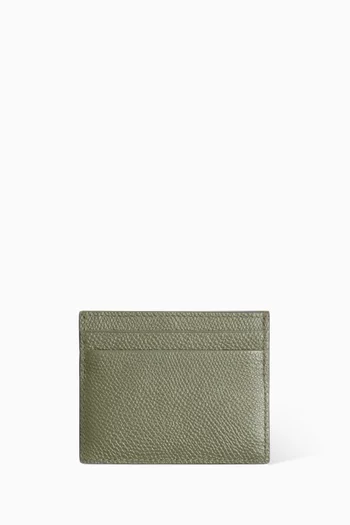 VLogo Signature Card Holder in Leather