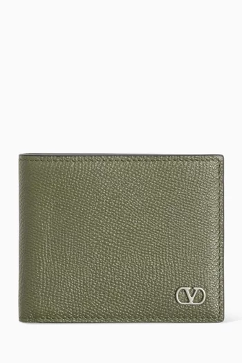VLogo Signature Wallet in Leather