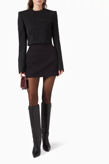 RHW Contour Mini Skirt in Stretch-jersey