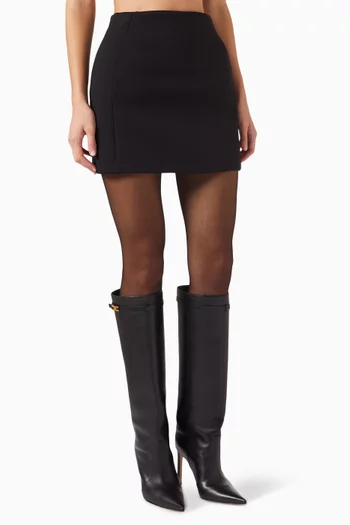RHW Contour Mini Skirt in Stretch-jersey