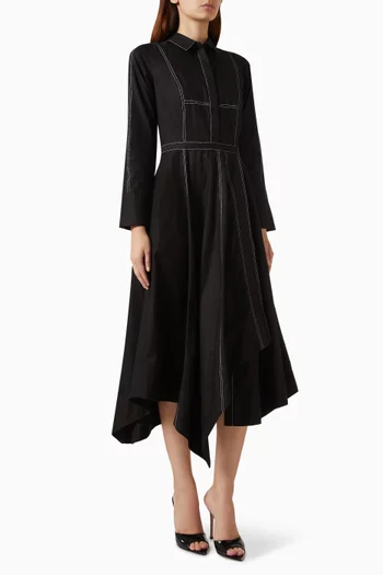 Roma Shirt Dress in Cotton-poplin