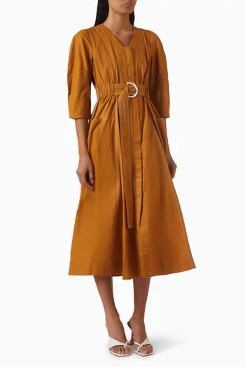 Roma Dress in Cotton-poplin