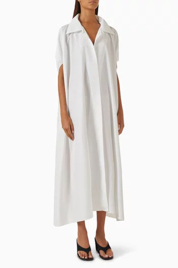 Oversized Shirtdress in Poly Habotai