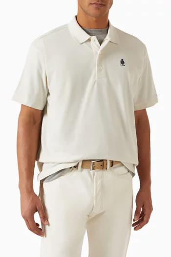 Logo Belt in Nubuck Leather