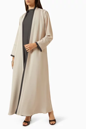 3-piece Abaya Set in Airflow Crepe