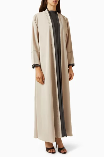 3-piece Abaya Set in Airflow Crepe