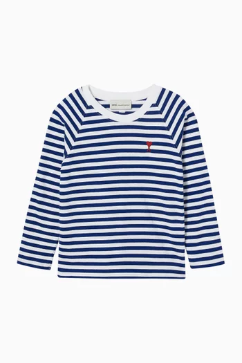 Ami de Coeur Striped T-shirt in Cotton
