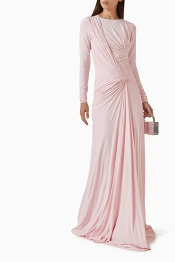 Luneve Cape Dress in Crepe