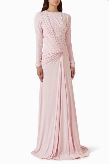 Luneve Cape Dress in Crepe