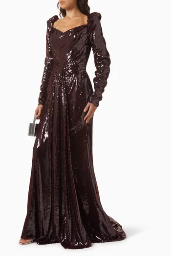 Daria Sequin-embellished Gown