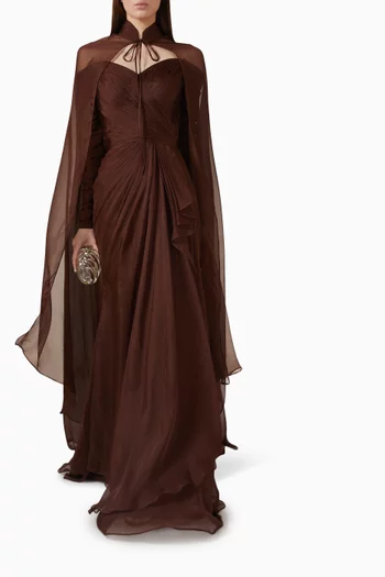 Arina Gown in Silk Chiffon