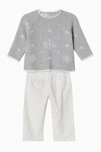 Knitted Sweater & Pants Set