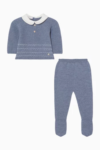 Knitted Sweater & Leggings in Wool