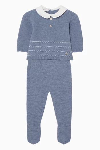 Knitted Sweater & Leggings in Wool