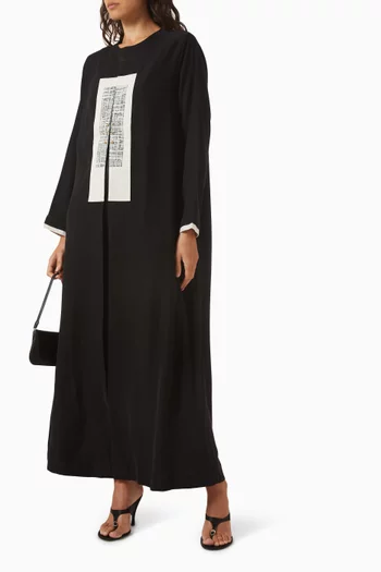 Printed Abaya in Crepe