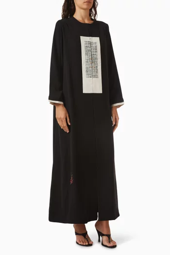 Printed Abaya in Crepe
