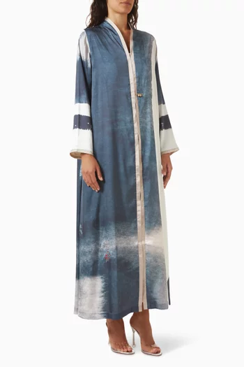 Printed Abaya in Organza