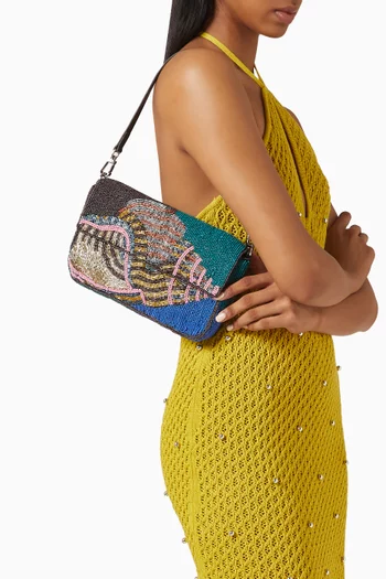 Timmy Conch Shell Beaded Shoulder Bag
