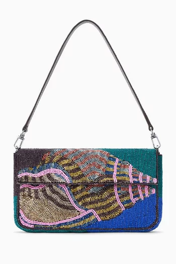 Timmy Conch Shell Beaded Shoulder Bag