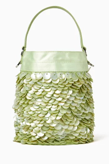 Mini Lila Pearl Shell Bag