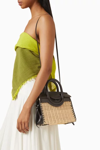 Mini Maude Top-handle bag in Wicker