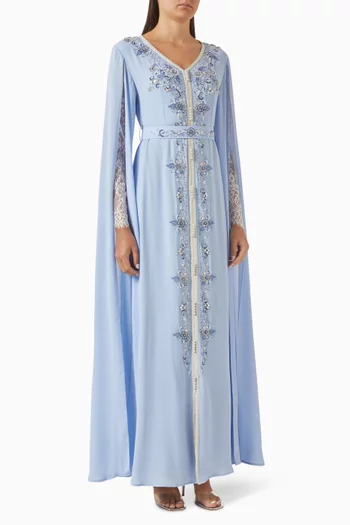 Embellished Belted Kaftan