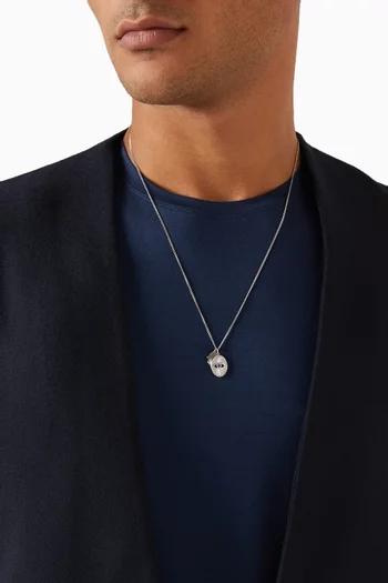 Third Eye Pendant Necklace in Sterling Silver