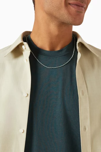 Avi Bead Necklace in Sterling Silver