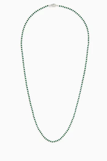 Avi Bead Necklace in Sterling Silver