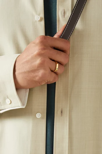 Valor Quartz Signet Ring in Gold Vermeil