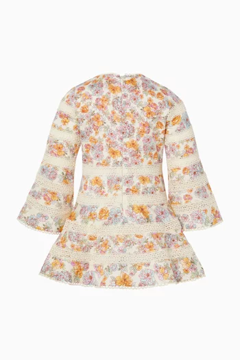 Floral Print Dress in Cotton