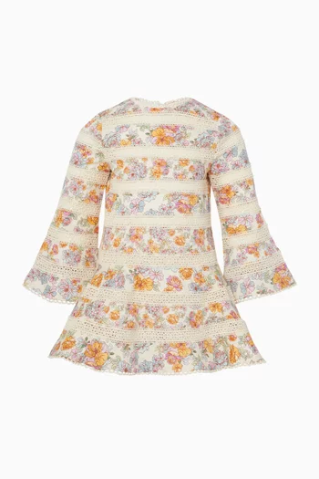 Floral Print Dress in Cotton