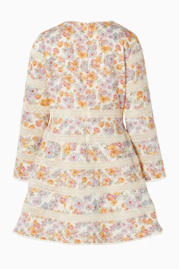 Floral Print Dress in Cotton