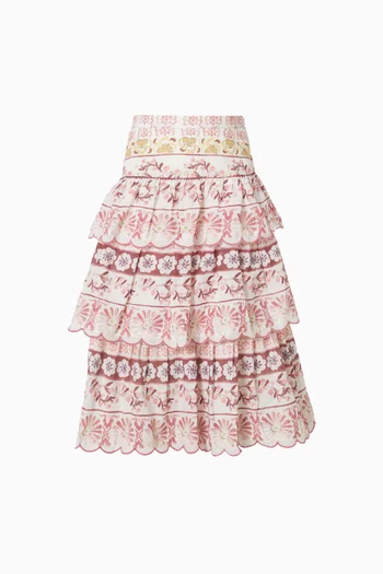 Lara Embroidered Maxi Skirt