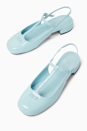 Slingback Pumps in Patent Leather