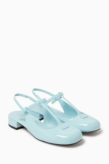 Slingback Pumps in Patent Leather