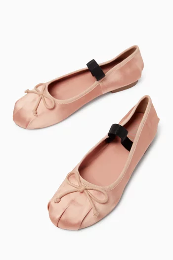 Bryella Ballerina Flats in Satin