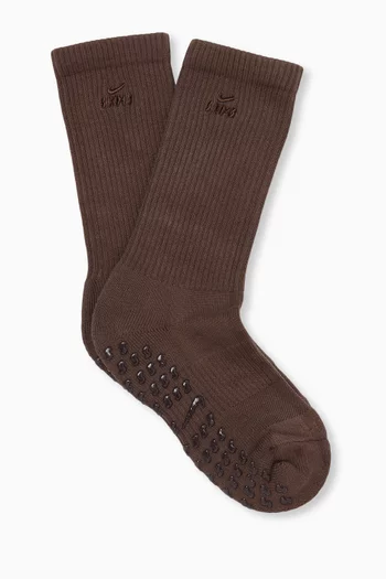 Dri-Fit Pilates Grip Crew Socks