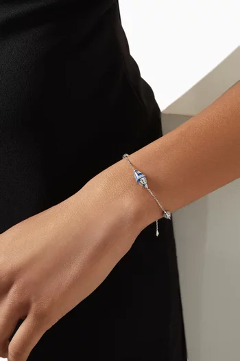 Al Merriyah Diamond Bracelet in 18kt White Gold