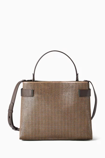 Essence Top-handle Bag in Net Leather