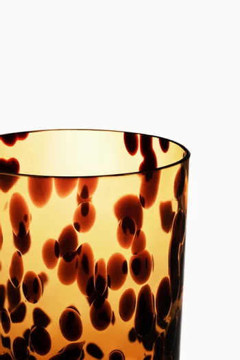 Leopardo Water Glass in Murano Glass