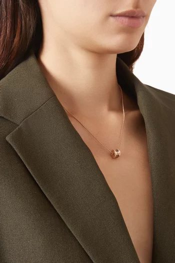 B.Zero1 Diamond Necklace in 18kt Rose Gold