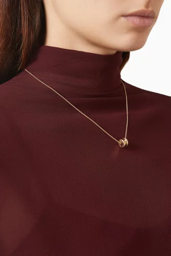 B.Zero1 Diamond Necklace in 18kt Gold
