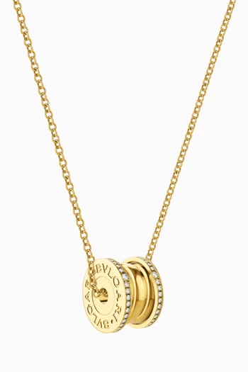 B.Zero1 Diamond Necklace in 18kt Gold